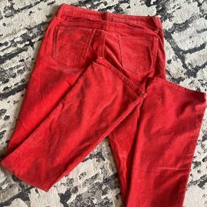 Vintage Gap Skinny Boot Red Corduroy Pants 24/00